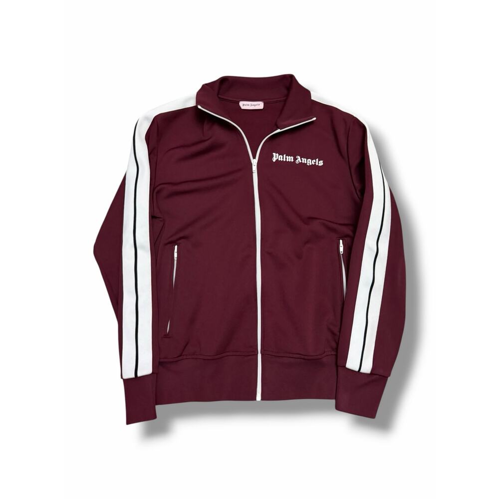 Palm Angels Classic Zip Up Track Jacket ‘Bordeaux’ | Size MEDIUM